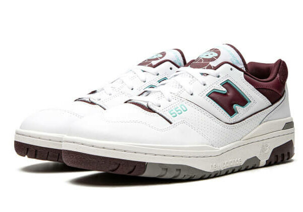 New Balance 550 Burgundy Cyan - Image 2