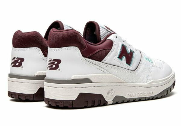 New Balance 550 Burgundy Cyan - Image 3
