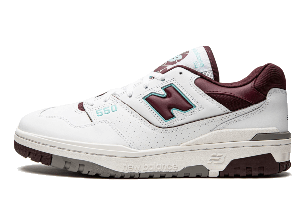 New Balance 550 Burgundy Cyan