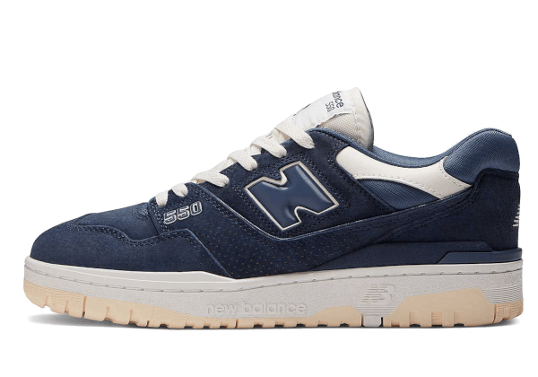 New Balance 550 Natural Indigo Suede