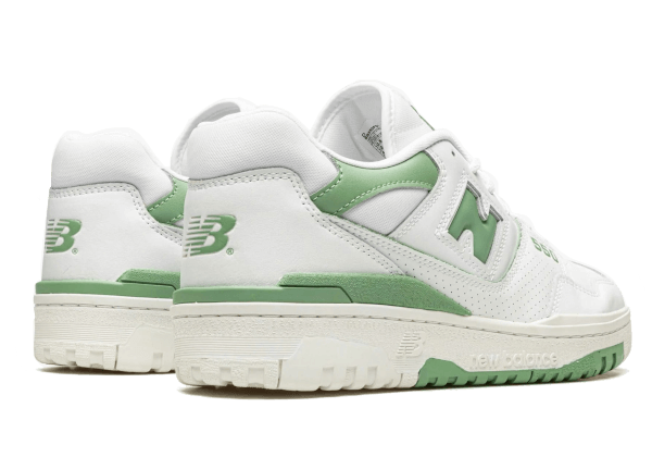 New Balance 550 White Mint Green - Image 3