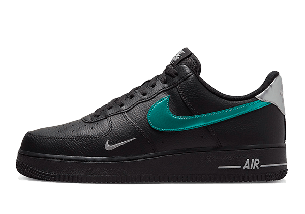 Nike Air Force 1 '07 Low Black Blue Lightning