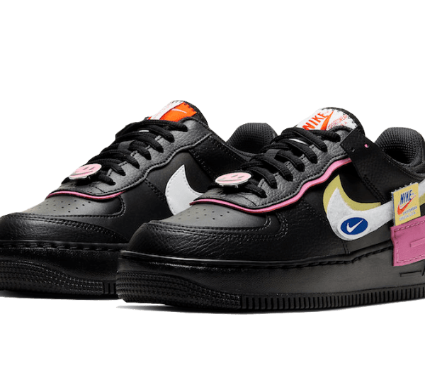 Nike Air Force 1 Shadow Removable Patches Black Pink - Image 2