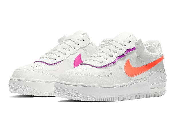 Nike Air Force 1 Shadow Summit White Bright Mango - Image 2