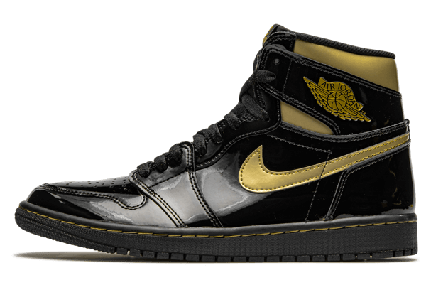 Jordan 1 High Black Metallic Gold 555088-032