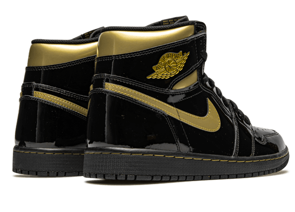 Jordan 1 High Black Metallic Gold 555088-032 - Image 3