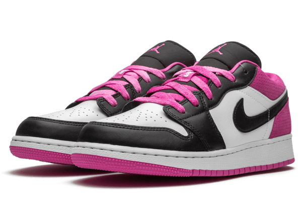 Jordan 1 Low Black Active Fuchsia CK3022-005 - Image 2