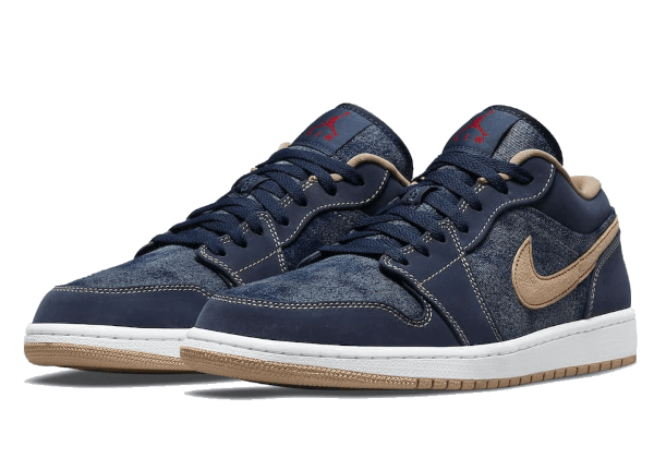 Jordan 1 Low SE Denim DH1259-400 - Image 2