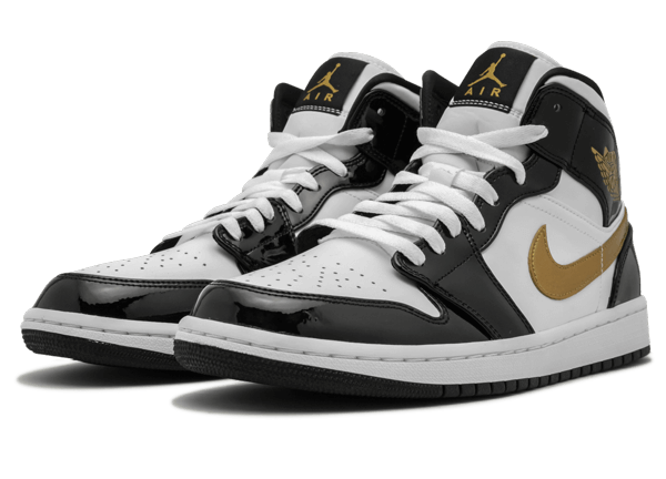 Jordan 1 Mid Black Gold 852542-007 - Image 2