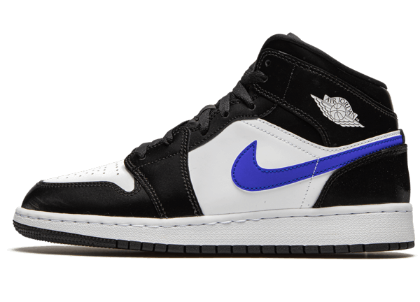 Jordan 1 Mid Black Racer Blue White 554725-084