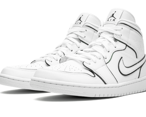 Jordan 1 Mid Iridescent Reflective White CK6587-100 - Image 2