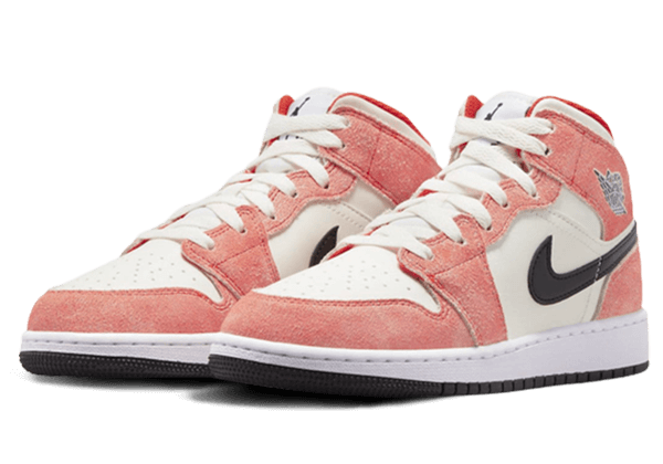Jordan 1 Mid SE Orange Suede DV1336-800 - Image 2