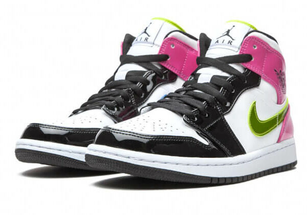 Jordan 1 Mid White Black Cyber Pink CZ9835-100 - Image 2