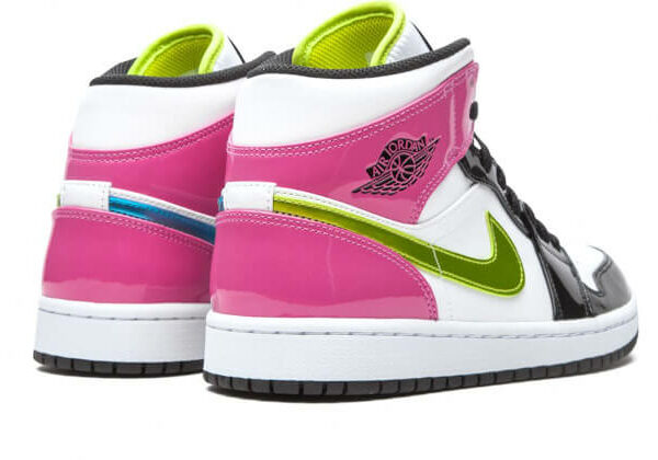 Jordan 1 Mid White Black Cyber Pink CZ9835-100 - Image 3