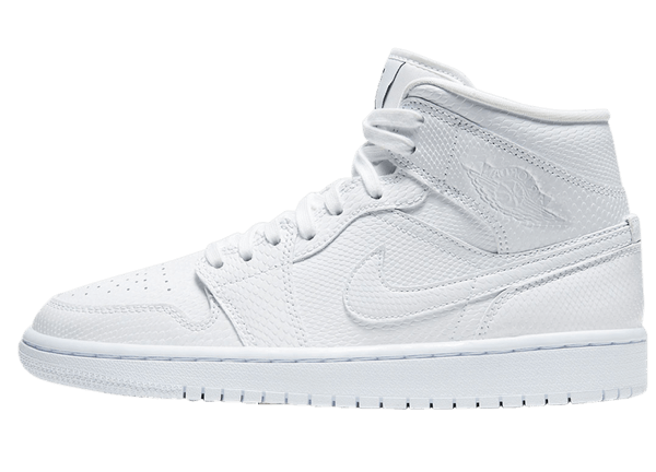 Jordan 1 Mid White Snakeskin BQ6472-110