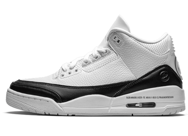 Jordan 3 Retro Fragment White Black DA3595-100