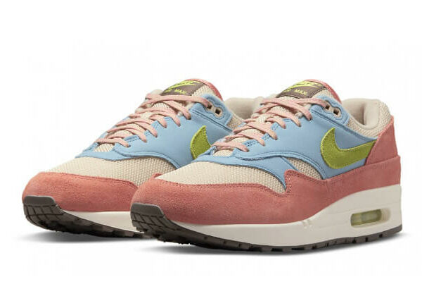 Nike Air Max 1 corail/bleu layette - Image 2