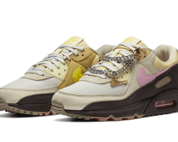 Nike Air Max 90 Cuban Link Velvet Brown (Women's) - Image 2