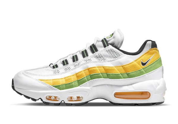 Nike Air Max 95 Essential White Green Apple Tour Yellow