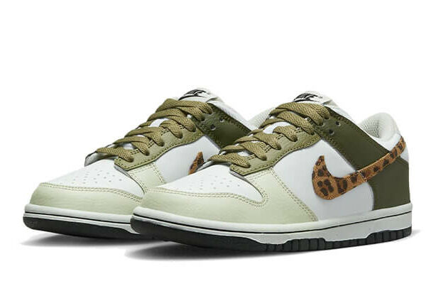 Dunk Low Olive Leopard DX9282-100 - Image 2