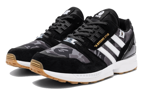 ZX 8000 Bape Undefeated Black FY8852 - Image 2